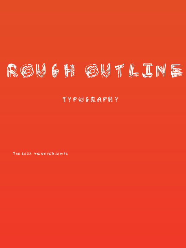 Rough Outline Poster