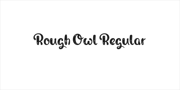 Rough Owl Regular Logo