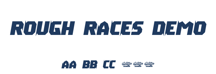 Rough Races Demo Font Preview