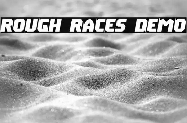 Rough Races Demo フォント examples