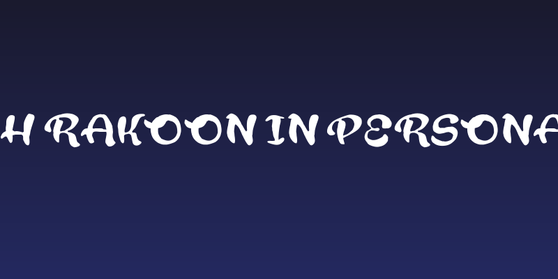 Rough Rakoon In PERSONAL USE Social Header