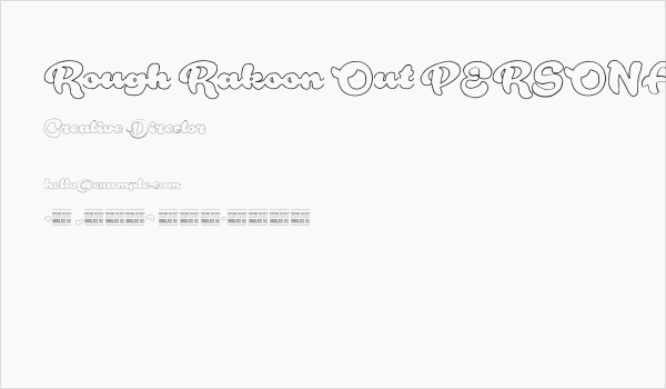 Rough Rakoon Out PERSONAL USE Business Card