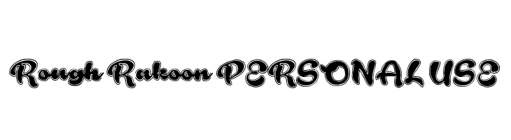 Rough Rakoon PERSONAL USE  免费字体下载