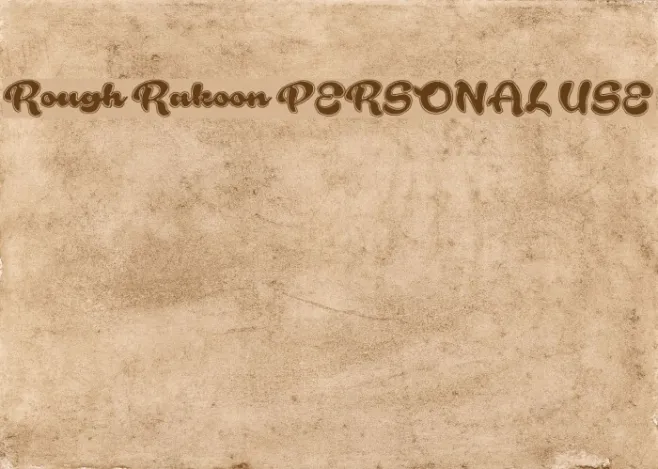 Rough Rakoon PERSONAL USE Example 3