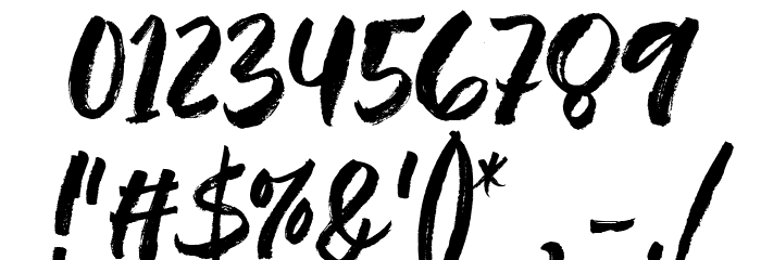 Rough Rough Font OTHER CHARS