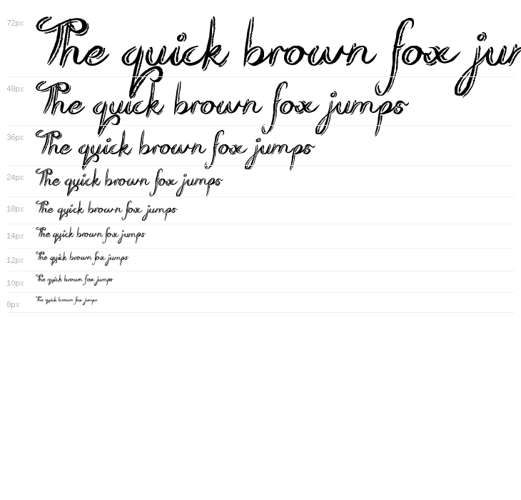 Rough Script Waterfall