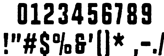 Rough Simple Font OTHER CHARS
