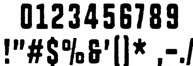 Rough Simple Font OTHER CHARS