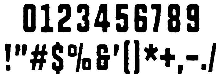 Rough Simple Font OTHER CHARS
