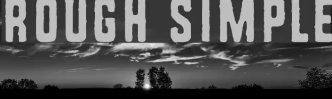 Rough Simple Font examples