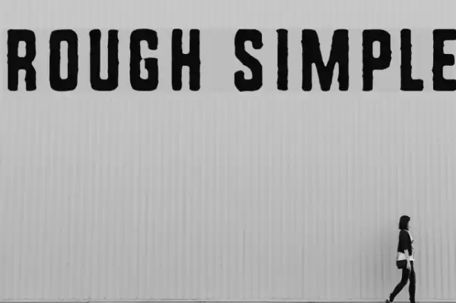 Rough Simple Font examples