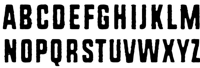 Rough Simple Font LOWERCASE