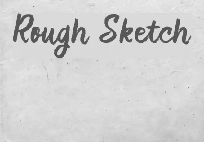 Rough Sketch フォント examples