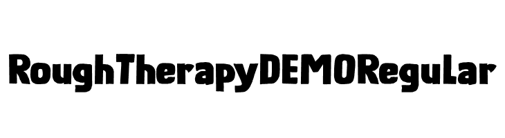 Rough Therapy DEMO Regular Fonte