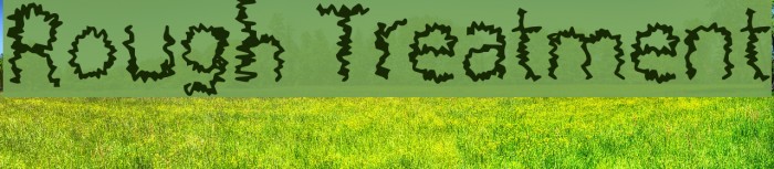Rough Treatment Font examples