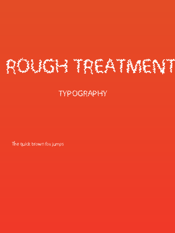 Rough Treatment Poster