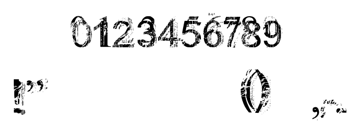 Rough linen Font OTHER CHARS