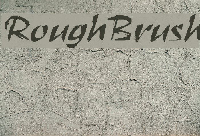 RoughBrush Font examples