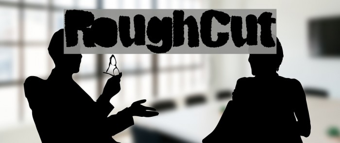 RoughCut Font examples