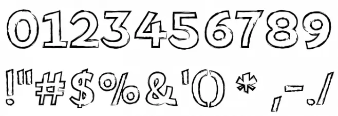 RoughEdges Font OTHER CHARS