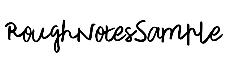 RoughNotesSample  Скачать бесплатные шрифты