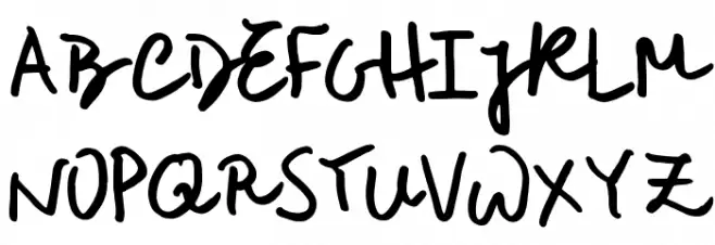 RoughNotesSample Polices MAJUSCULES