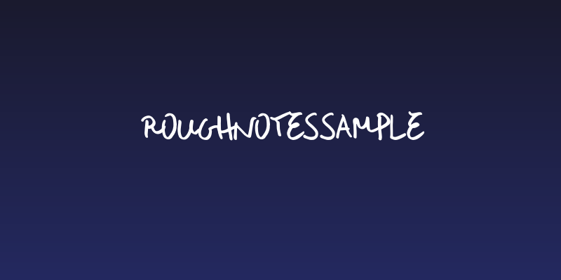 RoughNotesSample Social Header