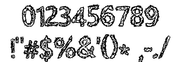 RoughPath Font Alte caractere