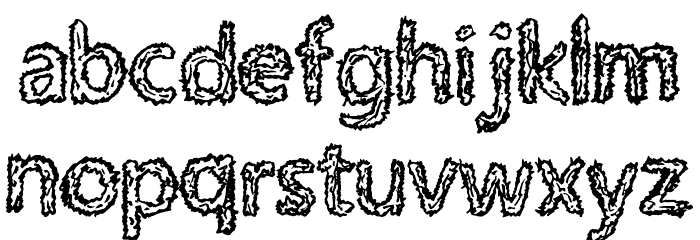 RoughPath Font Litere mici