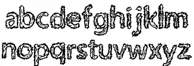 RoughPath Font Litere mici