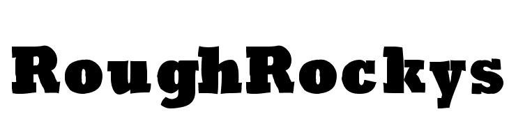 RoughRockys  font caratteri gratis