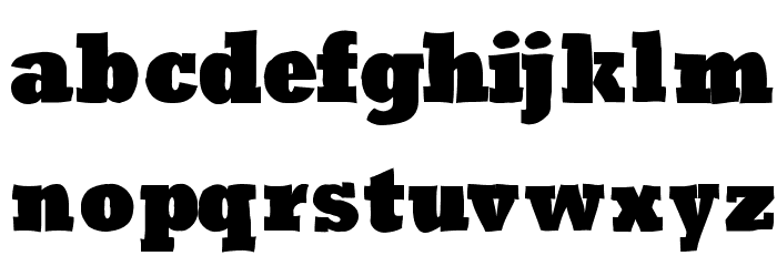 RoughRockys Font LOWERCASE