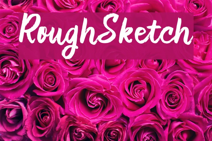 RoughSketch Font examples