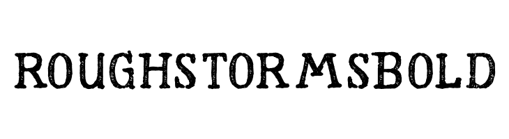 RoughStormsBold  baixar fontes gratis