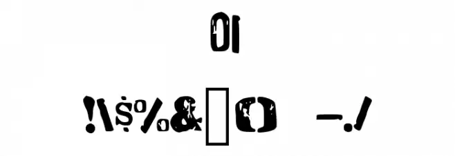 RoughTpugh Font OTHER CHARS