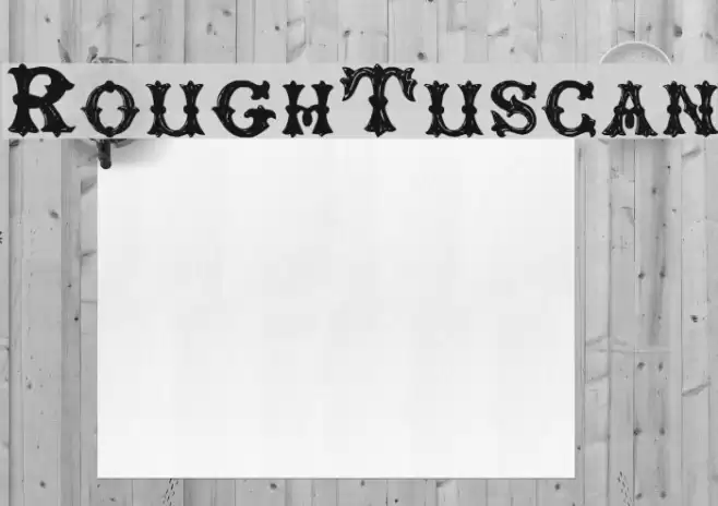 RoughTuscan Font examples
