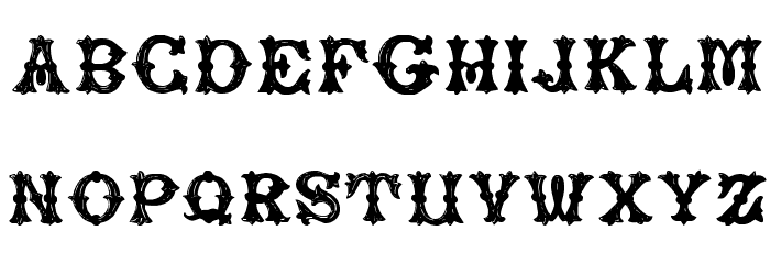 RoughTuscan Font LOWERCASE