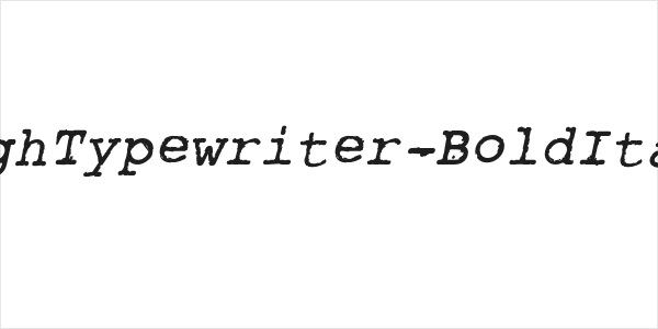 RoughTypewriter-BoldItalic Logo