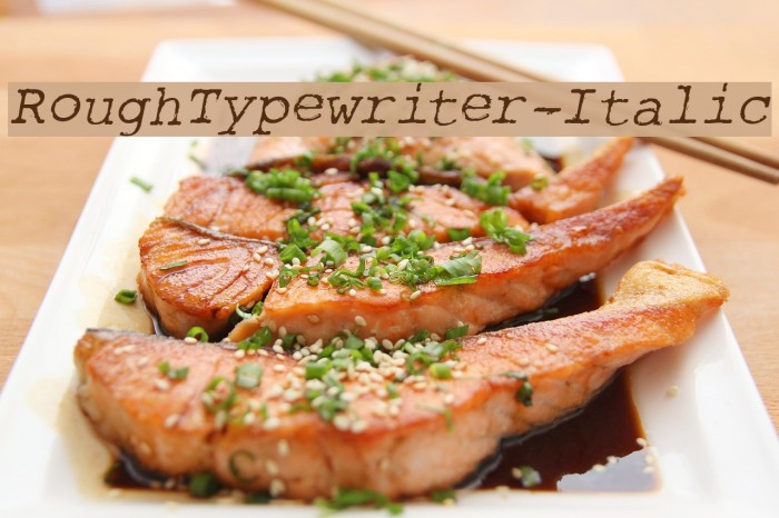 RoughTypewriter-Italic Example 2