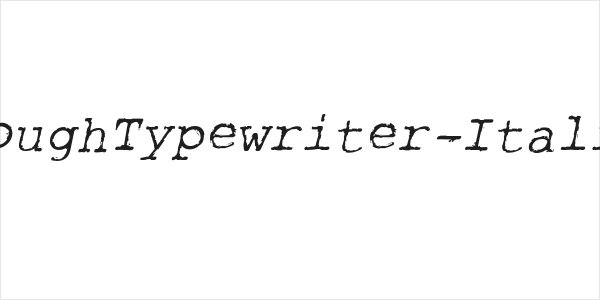 RoughTypewriter-Italic Logo