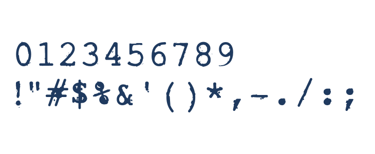 RoughTypewriter Other Characters