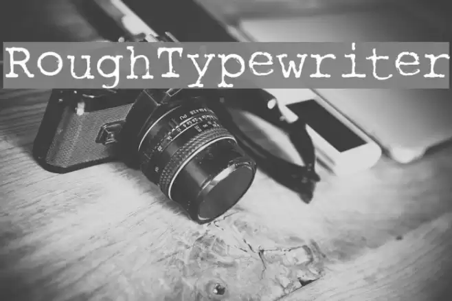 RoughTypewriter Font examples