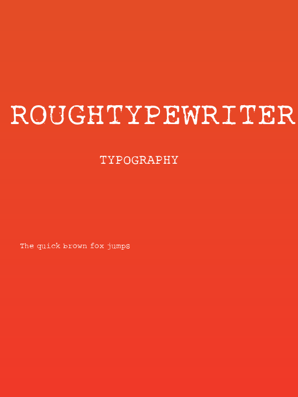 RoughTypewriter Poster