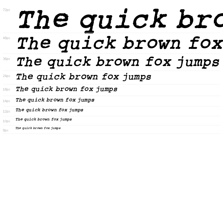 Rough_Typewriter Bold Italic Waterfall