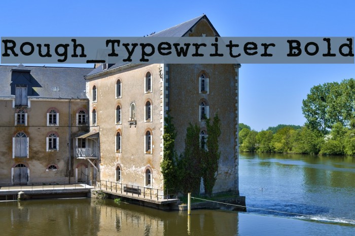 Rough_Typewriter Bold Font examples