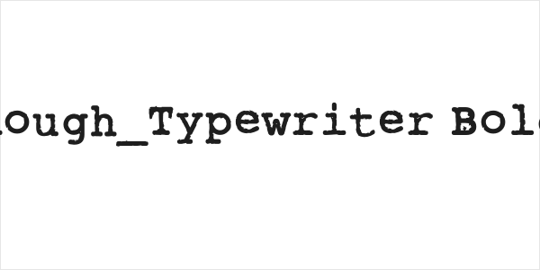 Rough_Typewriter Bold Logo