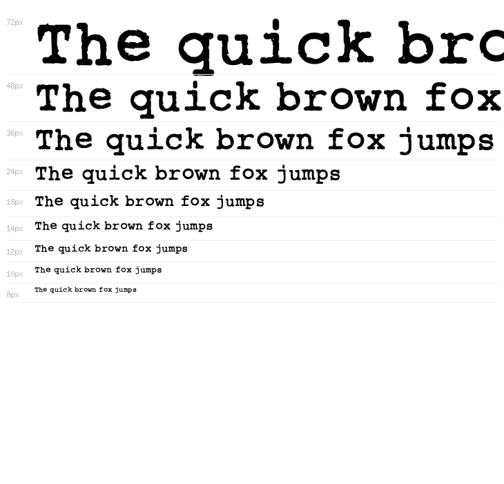 Rough_Typewriter Bold Waterfall