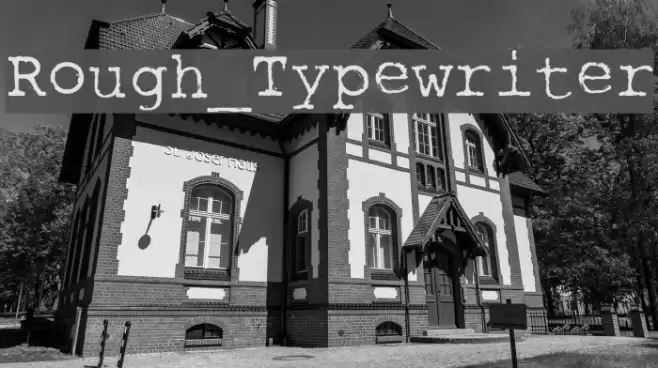 Rough_Typewriter Font examples