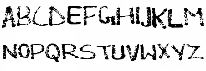 Rough___Dusty_Chalk Font UPPERCASE