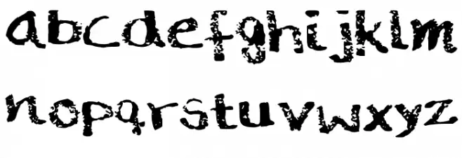 Rough___Dusty_Chalk Font LOWERCASE